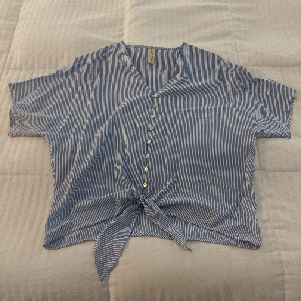 Allison Joy tie front top